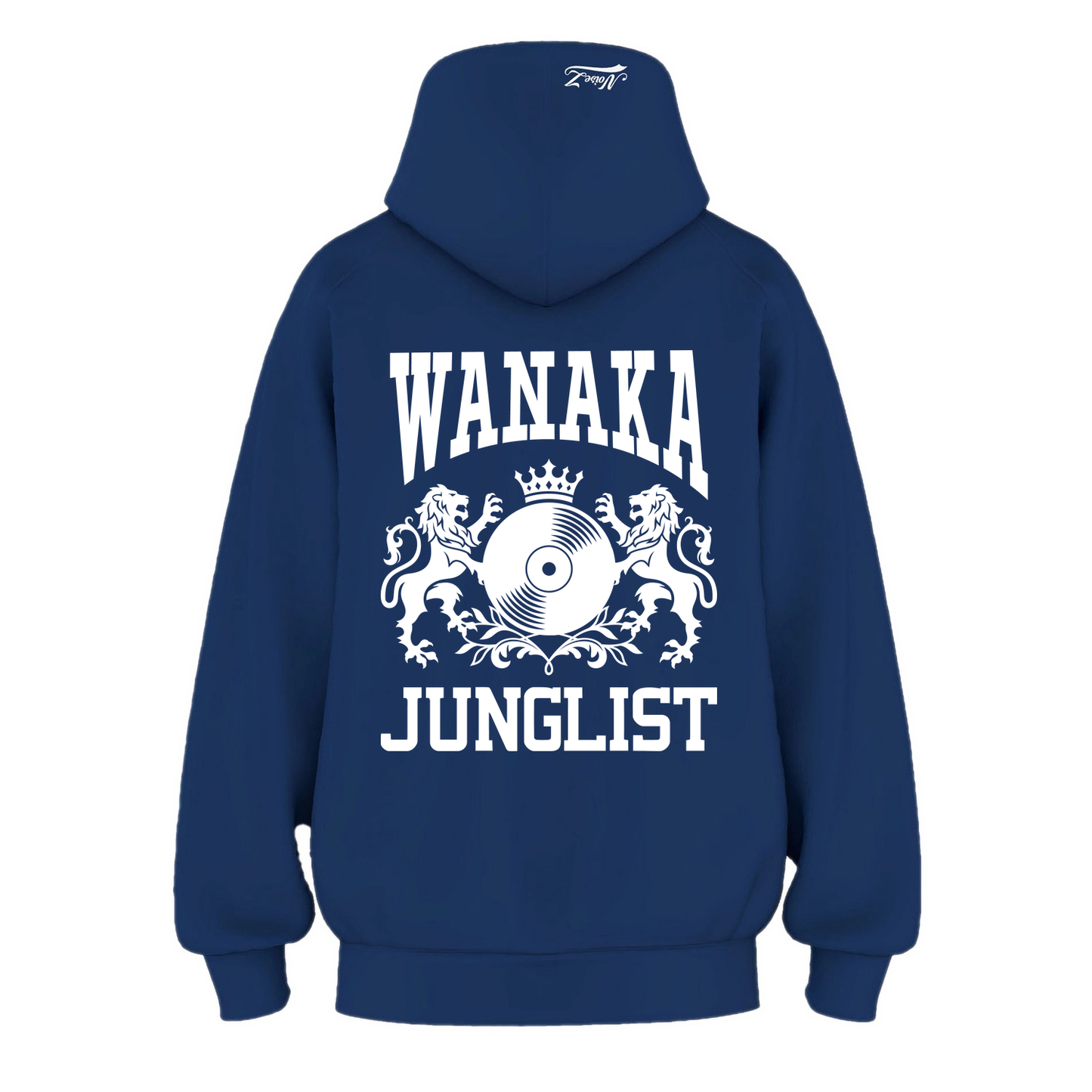 Mens WANAKA JUNGLIST Hoodie - Cobalt Blue (back)