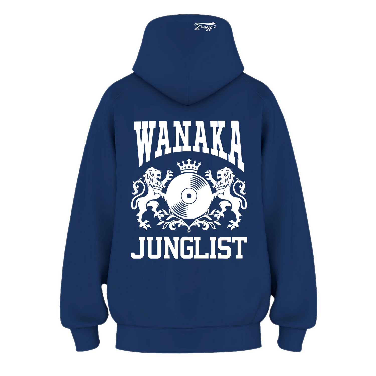 Mens WANAKA JUNGLIST Hoodie - Cobalt Blue (back)