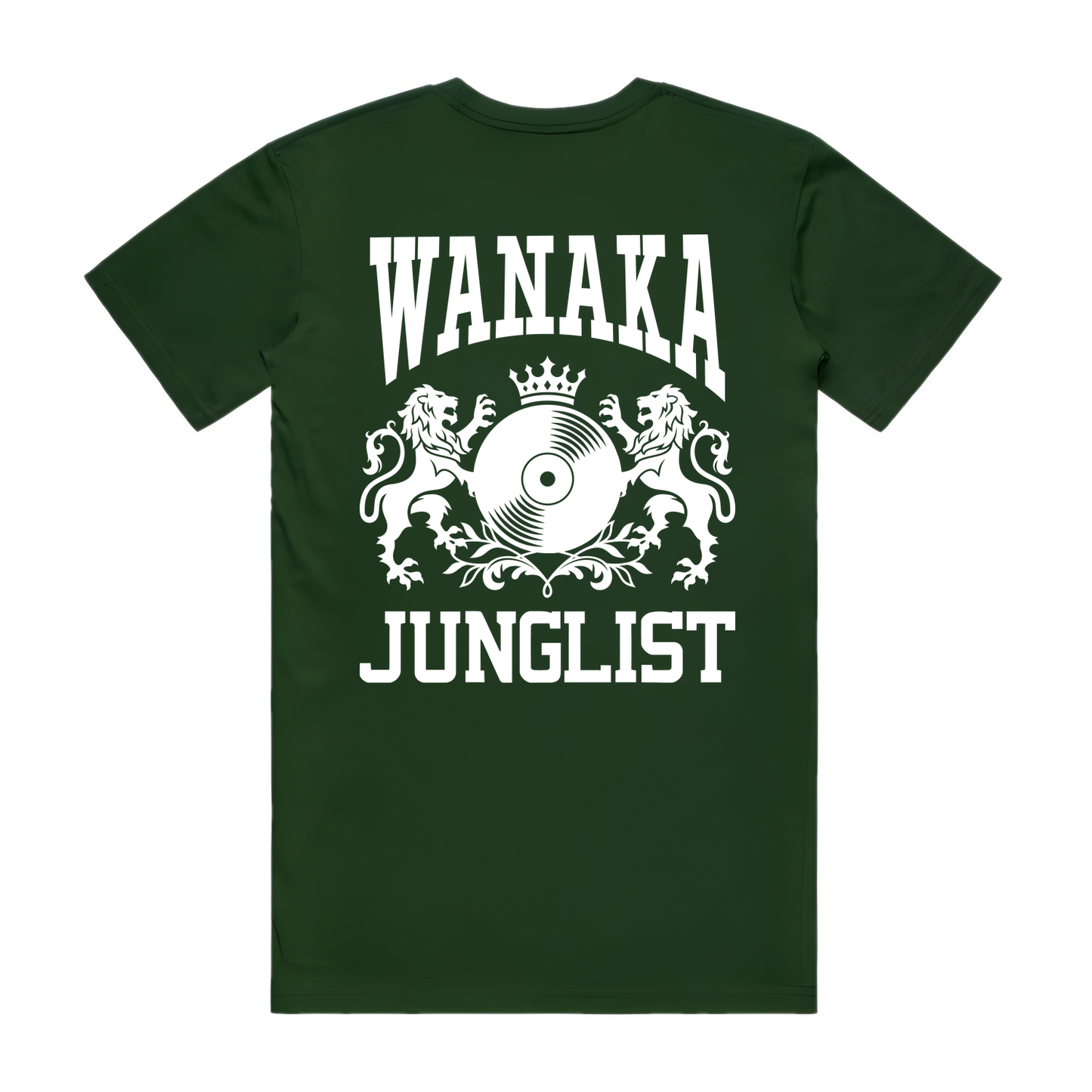 Mens WANAKA JUNGLIST Tee - Forest Green (back)