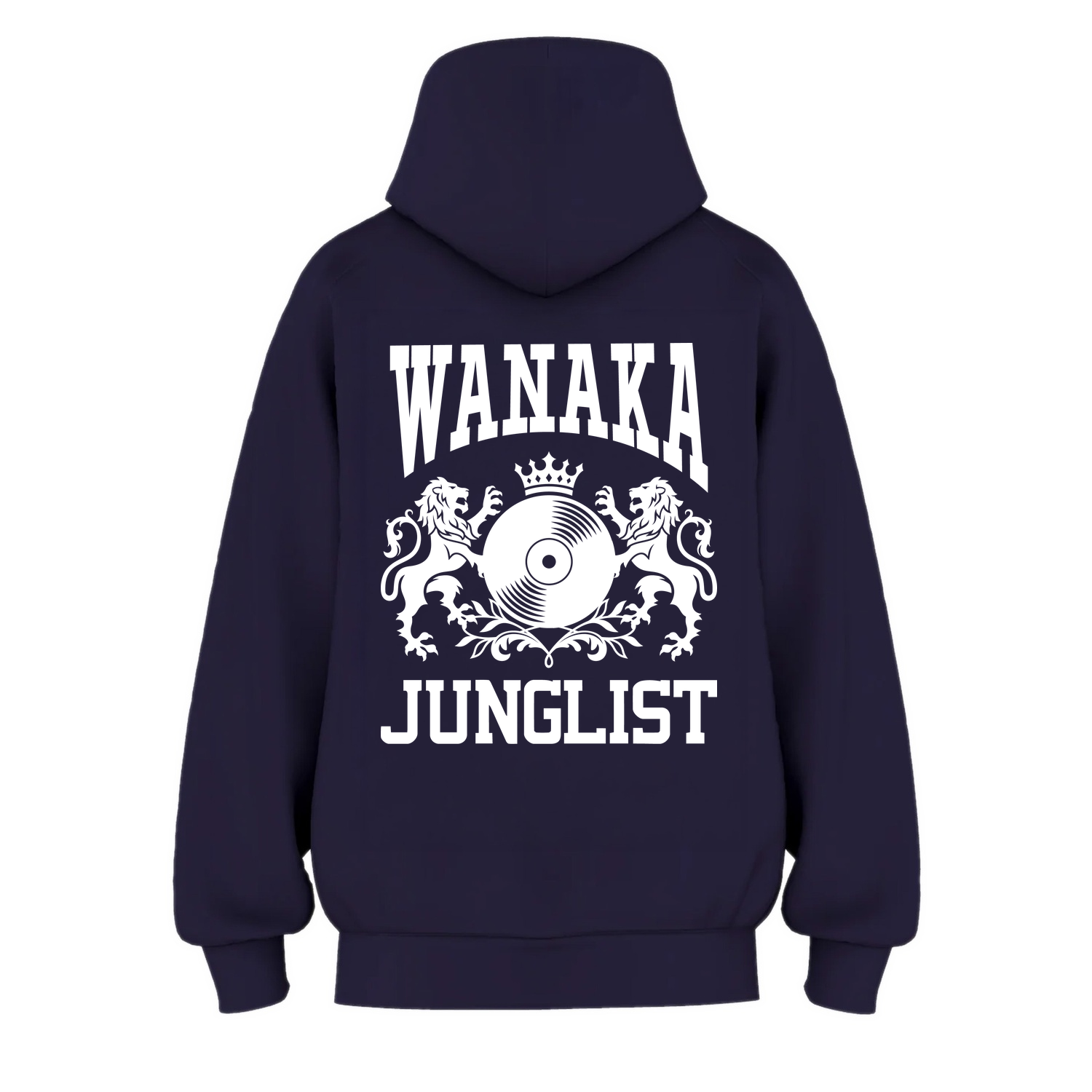 Womens WANAKA JUNGLIST Hoodie - Ink Blue (back)