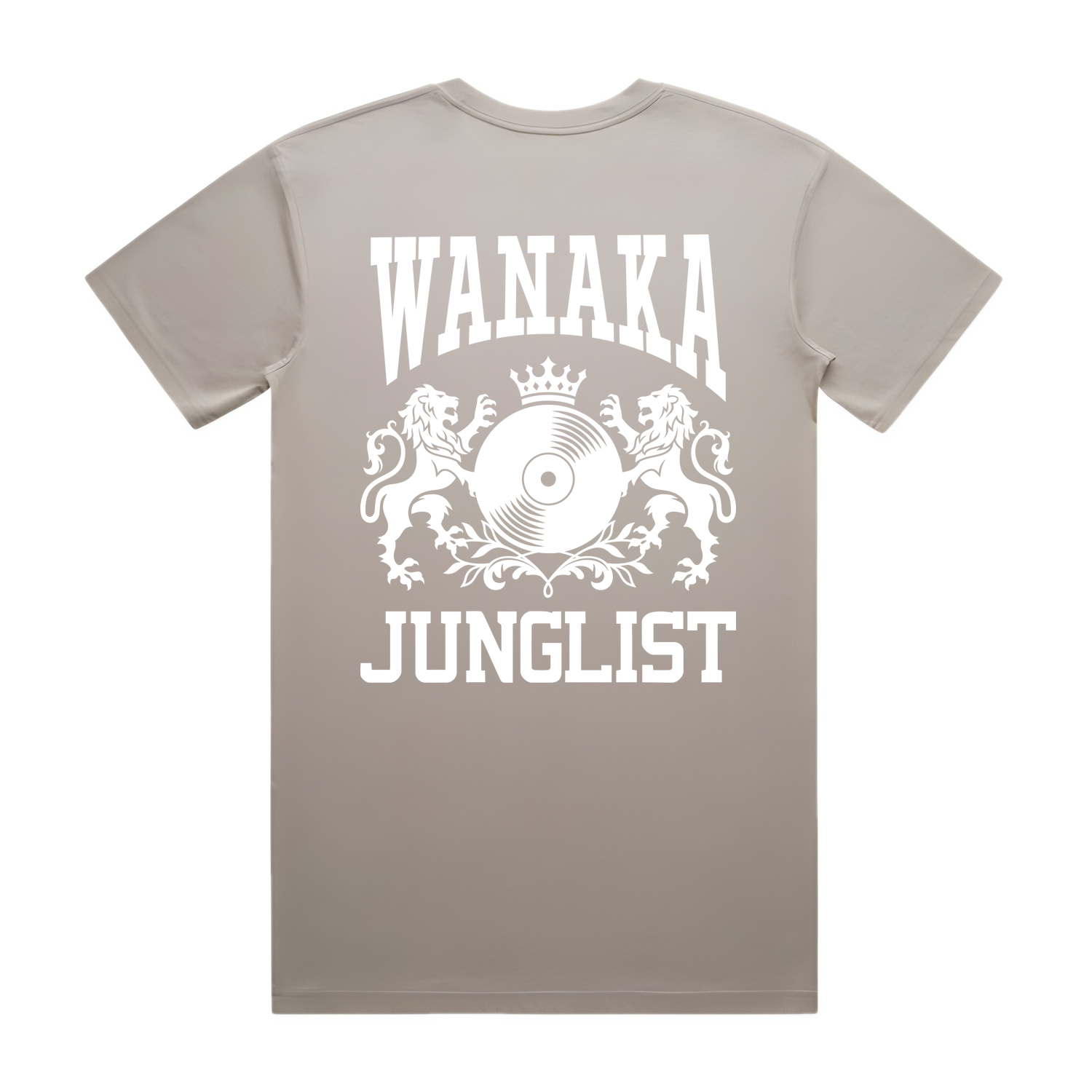 Mens WANAKA JUNGLIST Tee - Mushroom (back)