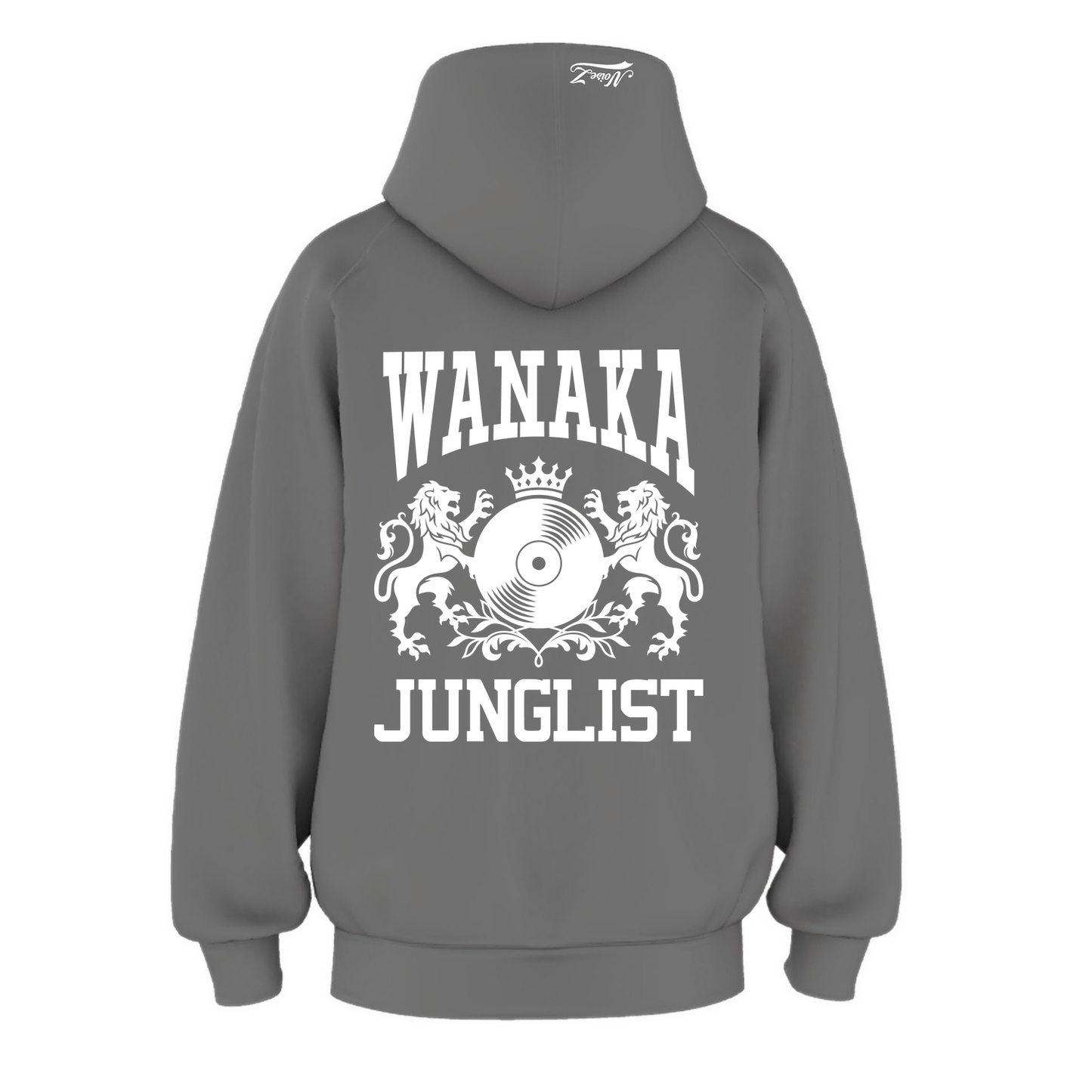Mens WANAKA JUNGLIST Hoodie - Shadow (back)