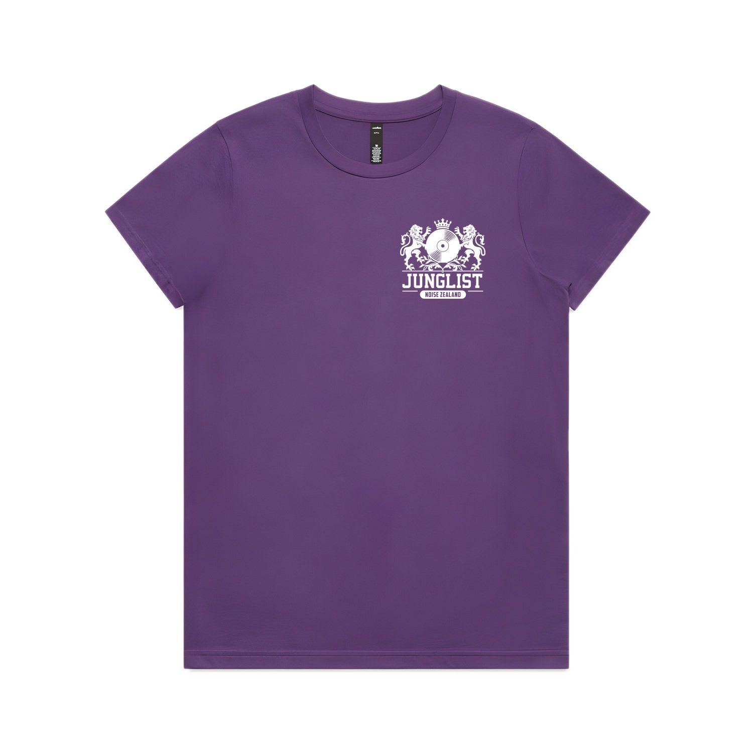Womens TIMARU JUNGLIST Tee - Purple (front)
